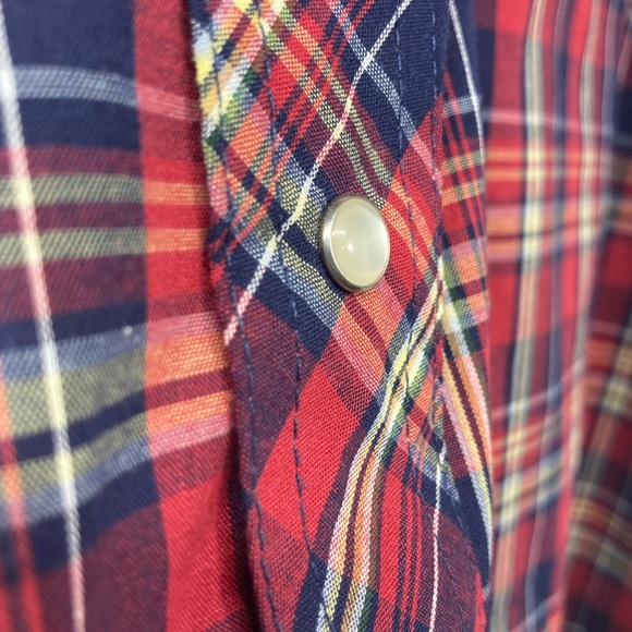 WRANGLER   MENS WESTERN LONG SLEEVE PLAID SHIRT STYLE 75204PP Size XL - Picture 5 of 15